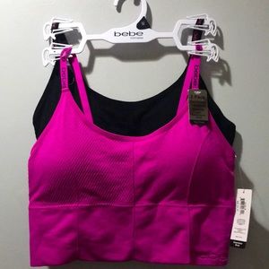 Bebe 2 pack seamless bra with removable pads. NWT never worn